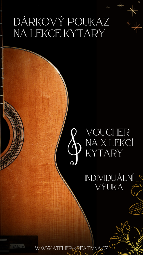 Voucher na lekce kytary Liberec